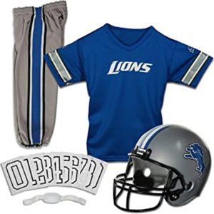 NEW - DETROIT LIONS NFL  Kids Football Uniform Set Helmet, Jersey, Pants